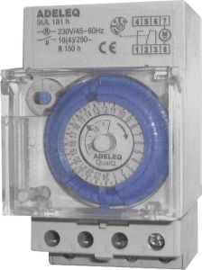 Temporizator orar mecanic modular 02-375/3 - Adeleq