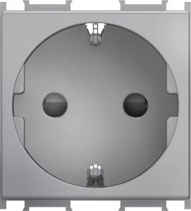 MODUL Priza simpla cu impamantare Argint VM10ES Tem