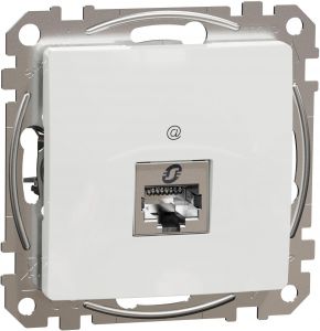 SEDNA Design Priza simpla date Rj45 Stp Cat.6 Alb