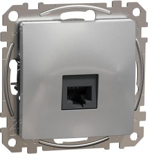 SEDNA Design Priza simpla date Rj45 Utp Cat.6 Aluminiu
