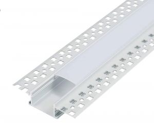 Profil ingropat rigips pentru Led (Fara dispersor) Aluminiu H:15mm L:2m W:62mm Argintiu