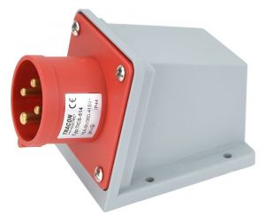 Fişă industrială aparentă 16A, 400V, 3P+E, 6h, IP44
