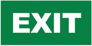 Folie semn „EXIT“
