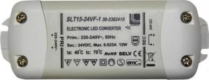 Transformator pentru leduri IP20 230V/24VDC 15W