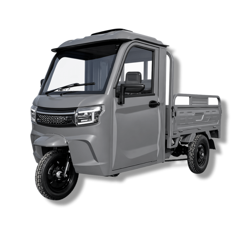 Triciclu electric cu cabina KH01 / 45 km/h Gri [72v-45ah-72-volti-45-amperi - da-360-ron]