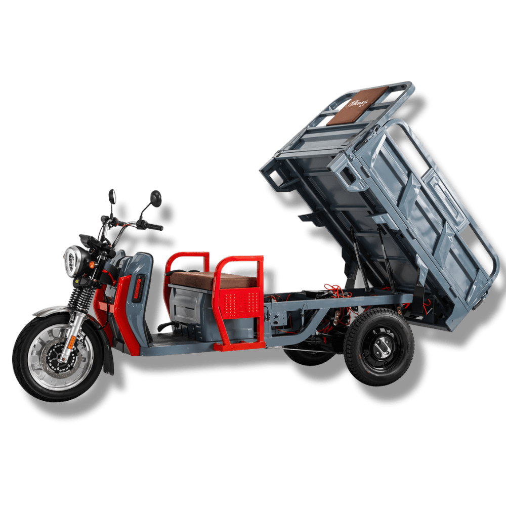 Triciclu electric Cargo 500 NC09 / 45 km/h Gri [72v-45ah-72-volti-45-amperi - nu-0-ron]