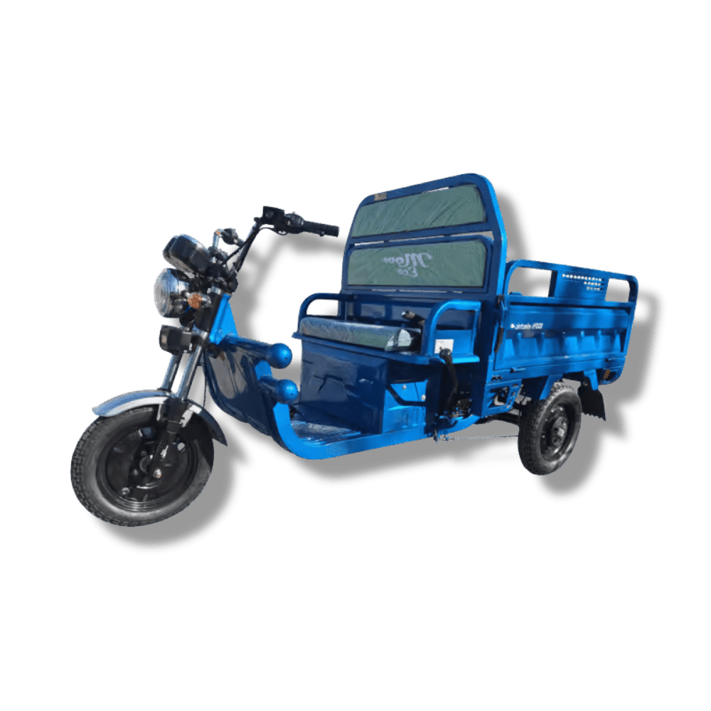 Triciclu electric MoveEco omologat limitat 25 km/h / Albastru [60v-45ah-60-volti-45-amperi - nu-0-ron]