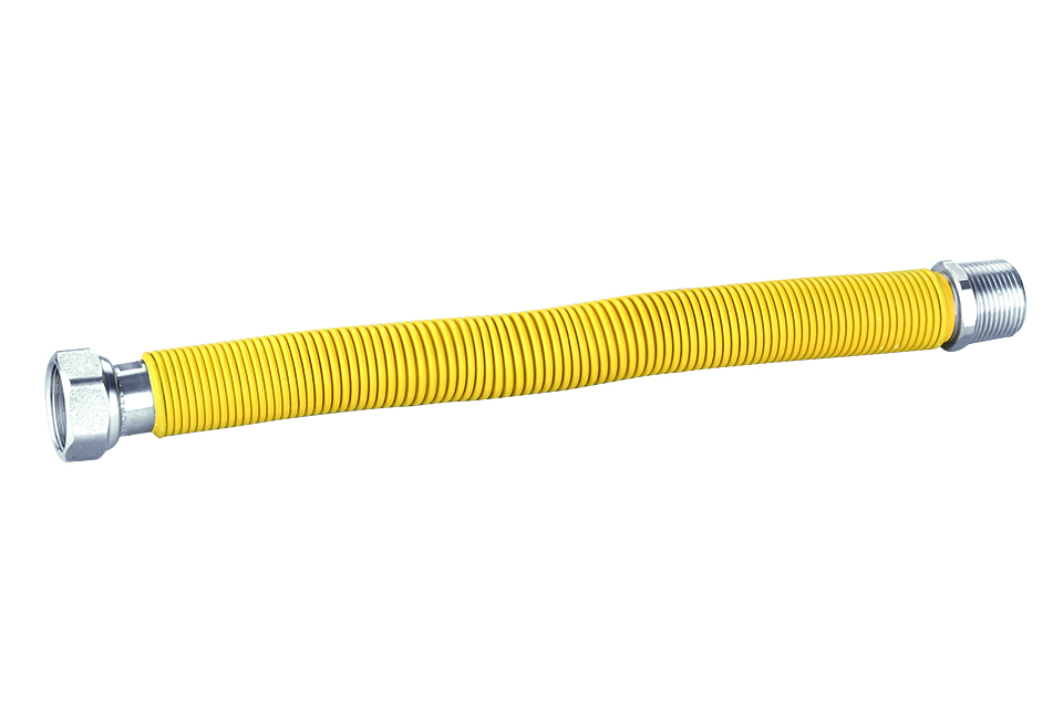 Racord extensibil din inox pentru gaz 1/2"MFx75-150cm