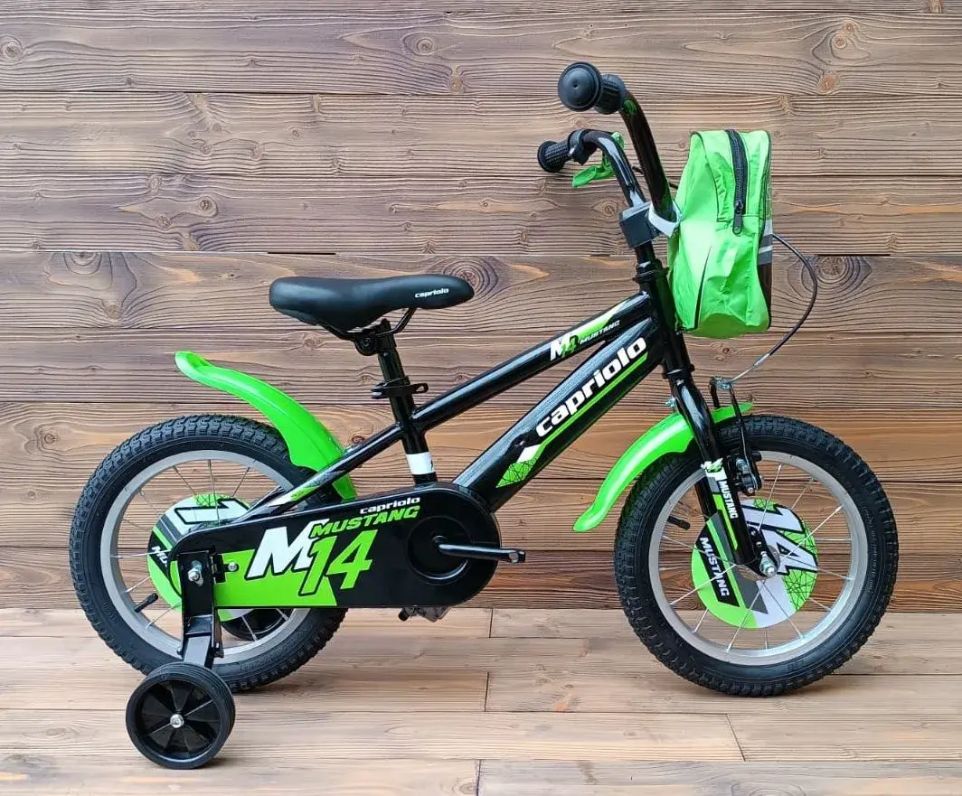 Bicicleta copii 3 ani Capriolo Mustang green