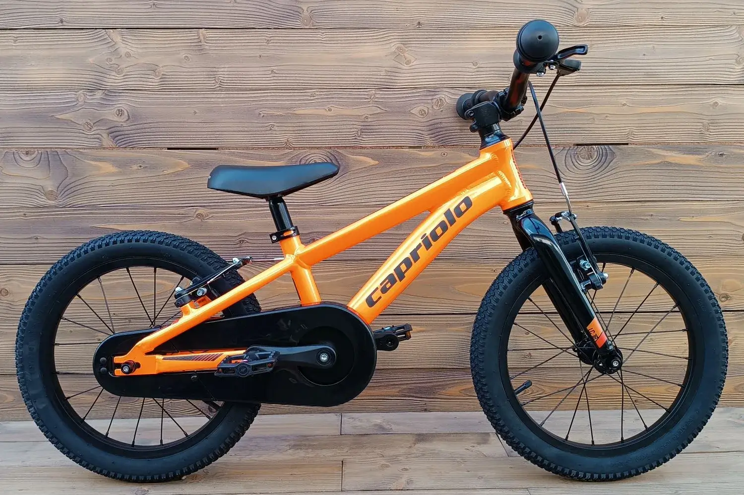 Bicicleta copii orange aluminiu Capriolo LC 16 butuci rulmenti