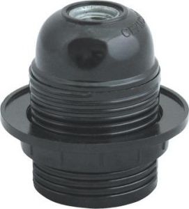Dulie E27 Negru Termoplastic