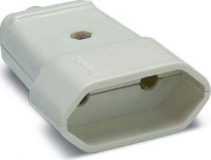 Priza mobila Cupla Plastic Alb 31-201 - Adeleq