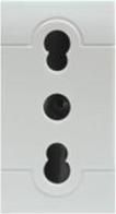 EVOLUTION Priza simpla fara impamantare 1 modul 16A Alb 101.6403.B - Scame