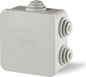 Doza de lagatura ramificatie SCABOX Aplicat 80x80x40mm IP55 680.003 - Scame