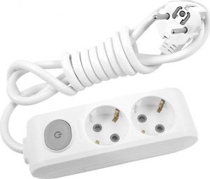 Prelungitor cu intrerupator 2 prize 1.5 m - 3x1.5 mm2 P-XA2-1-5M+I - Panasonic