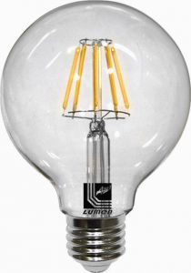Bec Led COG Glob 95mm E27 8W Clar Alb Cald 2800k 230V - Lumen