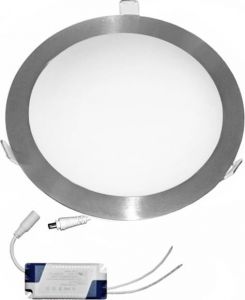 Corp iluminat Led Rotund Ingropat 220mm 18W 4000K 1600lm Alb 06-1816 - Adeleq