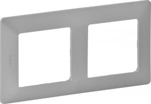 Rama 2 posturi VALENA LIFE Aluminiu 754132 - Legrand
