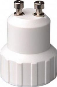 Adaptor dulie Gu10->E14 Plastic
