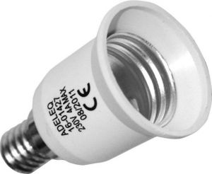 Adaptor dulie E14->E27 Plastic