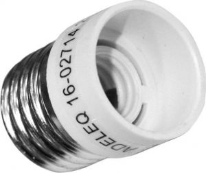 Adaptor dulie E27->E14 Plastic