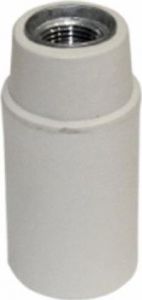 Dulie cu filet M10 E14 Alb Termoplastic