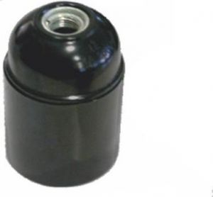Dulie cu filet M10 E27 Negru Termoplastic