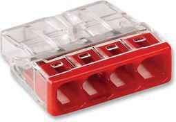 Clema de conexiune fara surub 4x(0.5-2.5mm2) - Wago