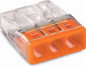 Clema de conexiune fara surub 3x(1-2.5mm2) - Wago