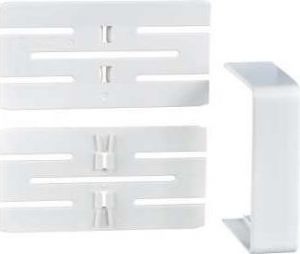 Optiline 45 - piesă de acoperire îmbinată - pc/abs - alb - Sisteme de canale optiline 45 - 185x55 mm - Optiline 45 - ISM10506 - Schneider Electric