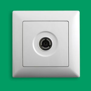 VISAGE Priza intermediara TV/R IP20 Alb - Gunsan