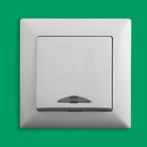 VISAGE Intrerupator cu led IP20 Alb - Gunsan