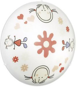 Aplica, Plafoniera JUNIOR 2 2x60 W Alb 88973 Eglo