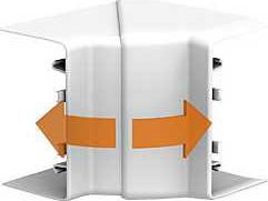 Optiline 45 - colț interior - pc/abs - alb - Sisteme de canale optiline 45 - 95x55 mm - Optiline 45 - ISM10201 - Schneider Electric