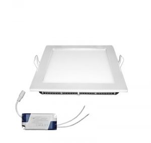 Corp iluminat Led Patrat Ingropat 220x220mm 25W 4000K 1950lm Alb 21-0252101 - Adeleq