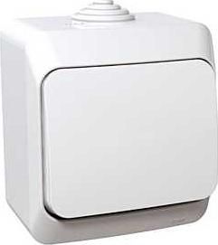 CEDAR PLUS Intrerupator simplu 16A IP44 Alb WDE000510