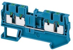 Clema Push-In, 4Pt, 2,5Mm², Bleu