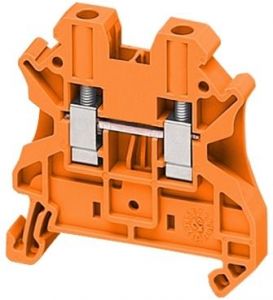 Clemă Cu Şurub, 2Pt, 4Mm², Orange