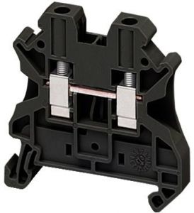 Clema Cu Surub, 2Pt, 4Mm², Neagra