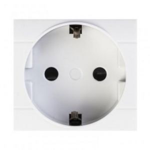 EVOLUTION Priza simpla cu impamantare 2 module 16A Alb 101.6407.B - Scame