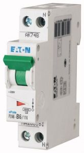 Siguranta automata PLN6-C6/1N-DE 6A C 1P+N 6kA 263279 - Eaton