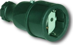 Priza mobila cu impamantare Cupla Cauciuc Negru APCE-2510-s - PCE