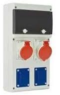 Tablou organizare santier precablat IP44 6 module 2x5P 16A +2xSchuko