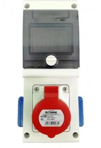 Tablou organizare santier precablat IP44 4 module 5P 16A + 2xSchuko