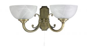 Aplica, Plafoniera MARLENE 2x40 W Alabastru, Bronz 8542 Rabalux
