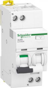 Acti9 iCV40N Intrerupator Automat Diferential RCBO 1P+N C 16A 30mA 6kA AC A9DE3616