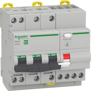 Easy9 Intrerupator Automat Diferential RCBO 3P+N C 10A 30mA 4.5kA AC EZ9D32710