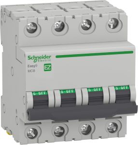 Easy9 Siguranta automata 4P C 25A 4.5kA EZ9F32425