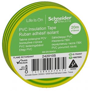 Banda Izolatoarepvc19Mmx20M Galben/Verde Imt38205 - Schneider Electric