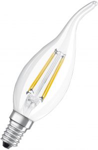 Bec Led Forma Lumanare PARATHOM RETROFIT CLASSIC BA 4W Alb Cald E14 2700k Nedimabil Osram